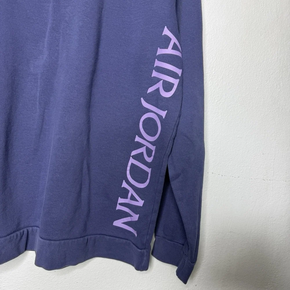 Air Jordan Classic Jumpman Purple Blue Crew Sweatshirt‎ Crewneck Mens XL